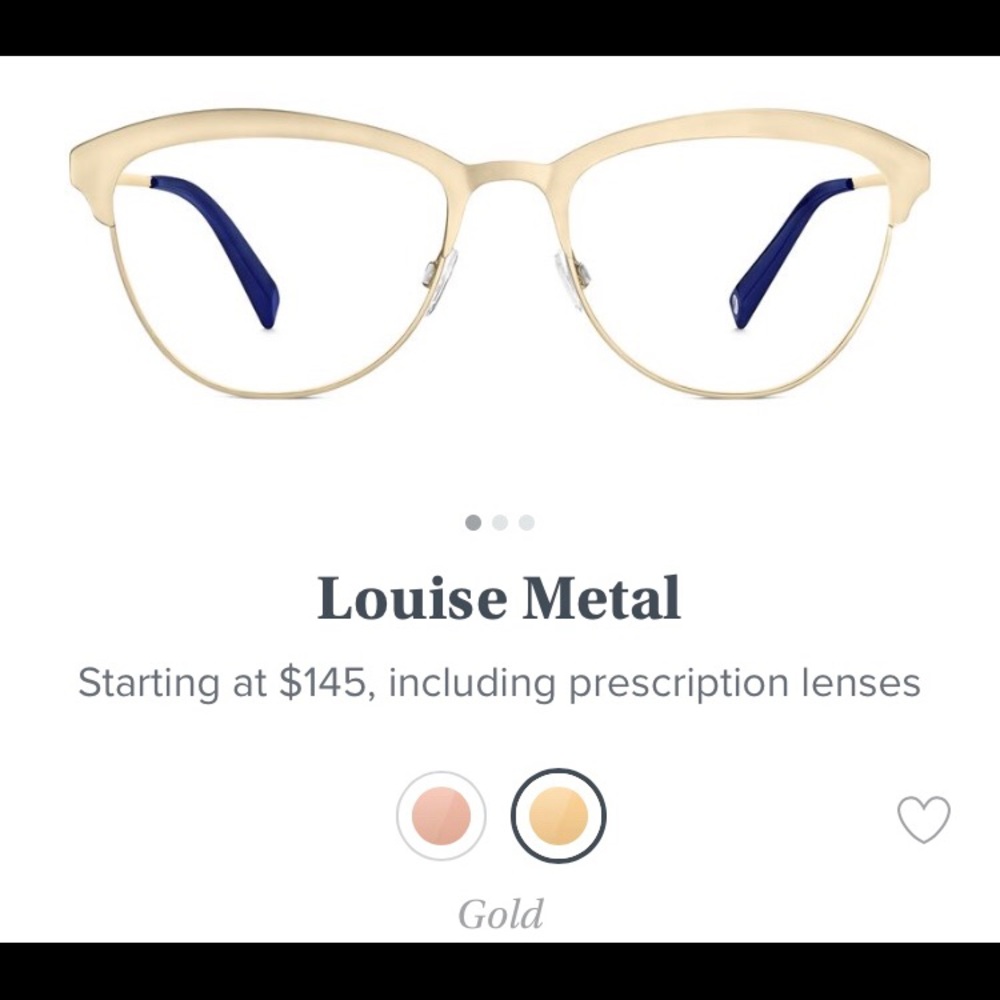 Warby Parker Louise metal glasses